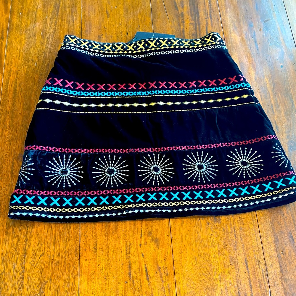 Dodo Bar Or colorful velvet mini New/ Never Worn